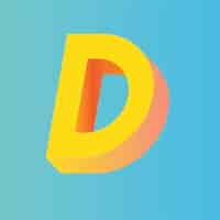 Free vector d letter