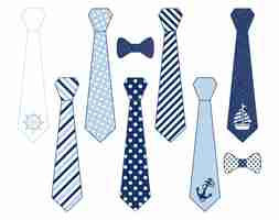 Free vector dad's ties