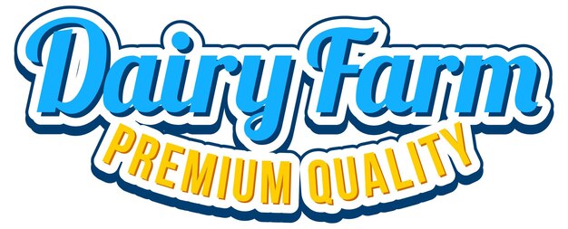 Логотип Dairy Farm премиум качества