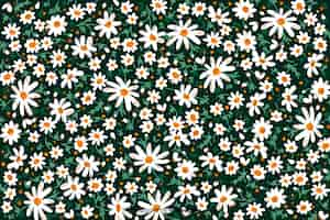 Free vector daisies decorative background watercolor style