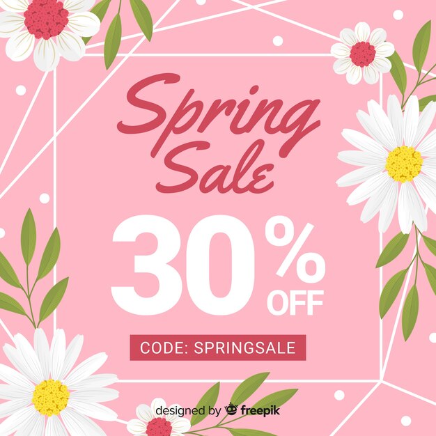 Daisies spring sale background