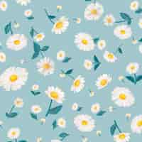 Free vector daisy patterned wallpaper