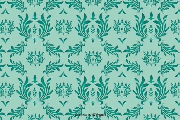 Damask background hand drawn style