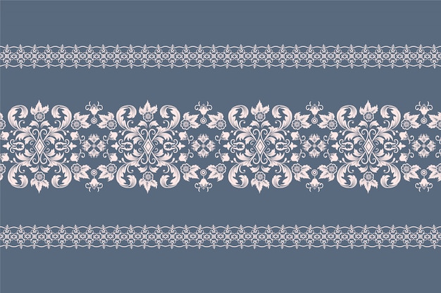 Damask Pattern Border