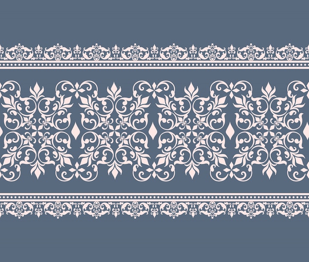 Free vector damask pattern border