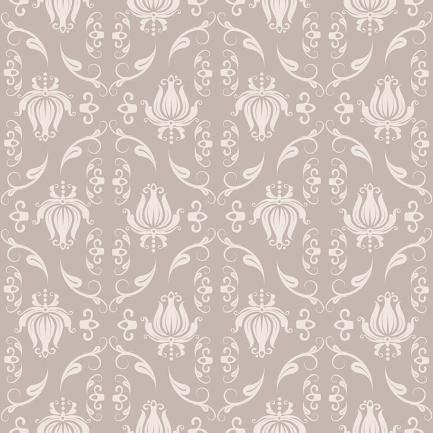 Free vector damask pattern