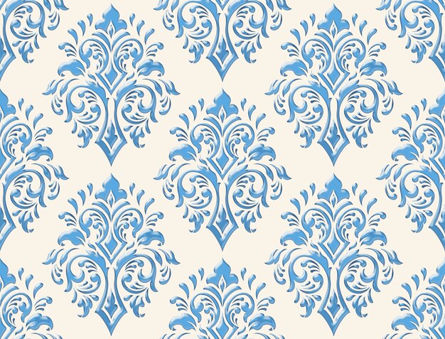 Damask seamless emboss pattern background.  classical luxury old damask ornament, royal victorian seamless texture  . Vintage exquisite floral baroque template.