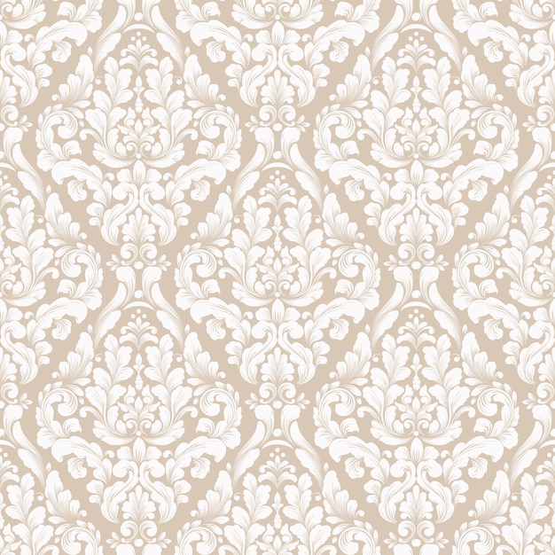 Free vector damask seamless pattern background. classical luxury old fashioned damask ornament