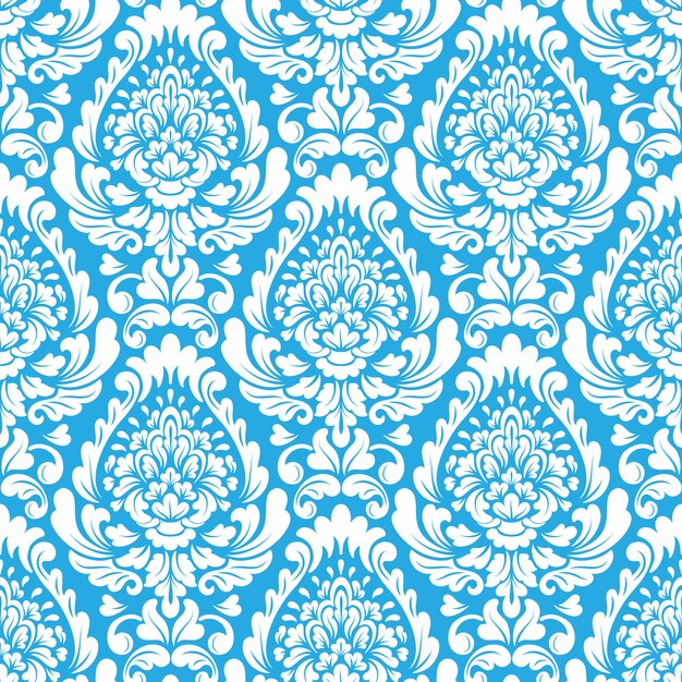  damask seamless pattern background. 