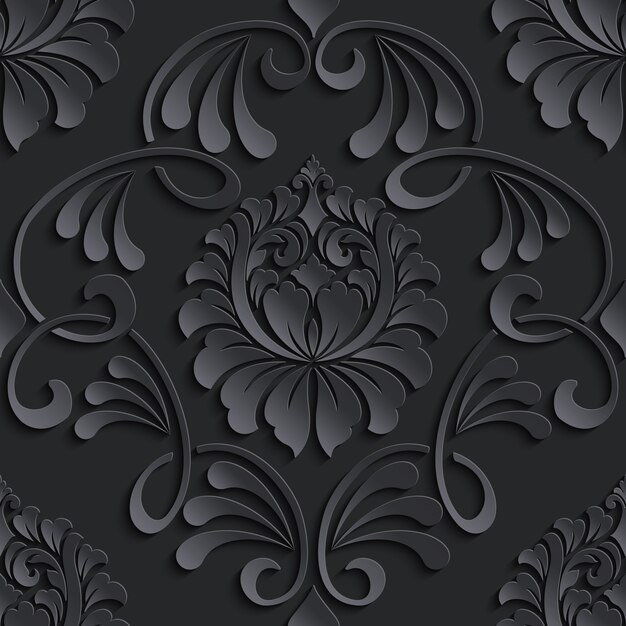  damask seamless pattern background