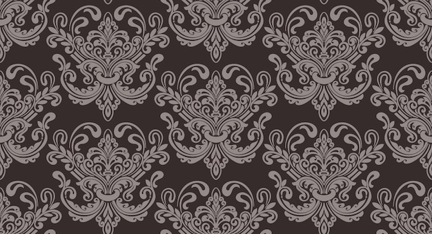 Damask seamless pattern background.