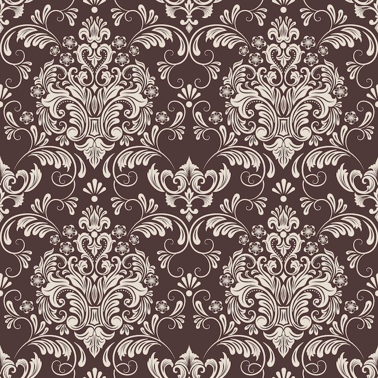Free Vector damask seamless pattern background
