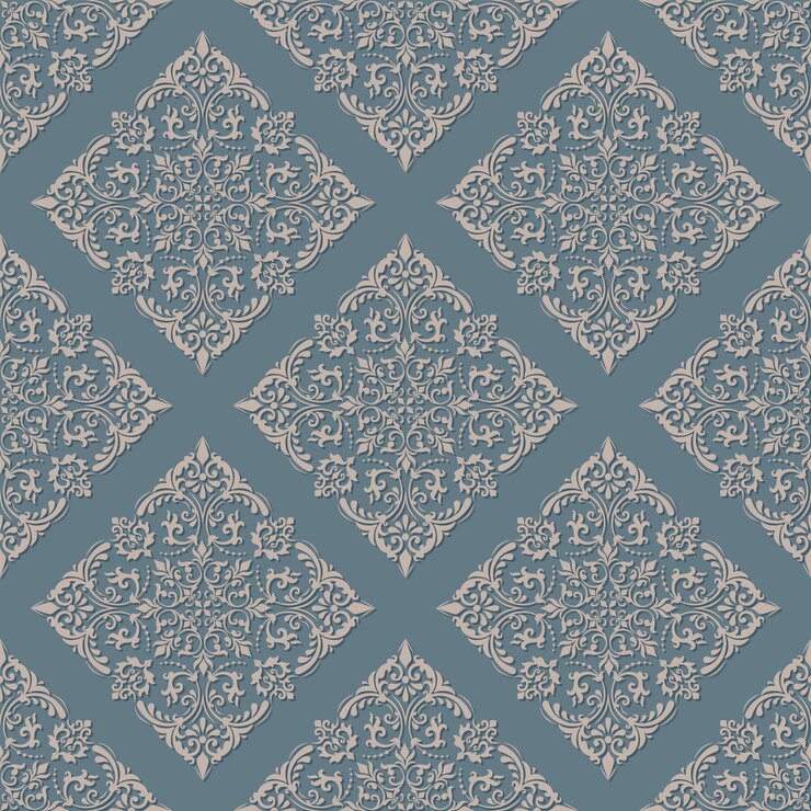 Free Vector damask seamless pattern background