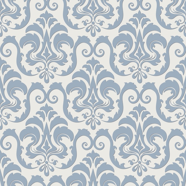 Damask seamless pattern background