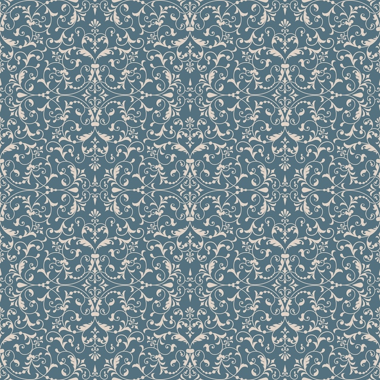 Free Vector damask seamless pattern background