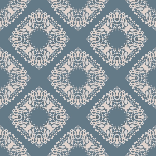 Damask seamless pattern background