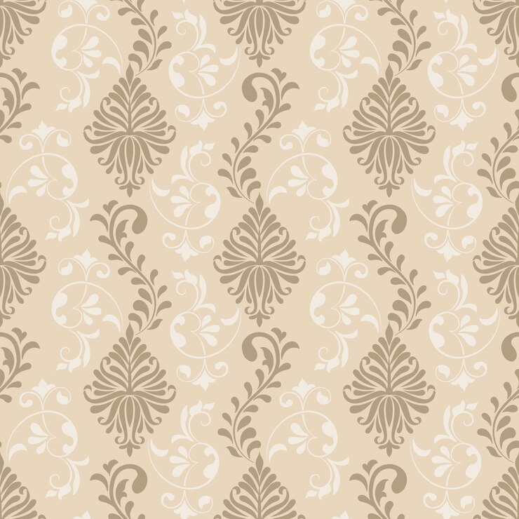 Free Vector damask seamless pattern background