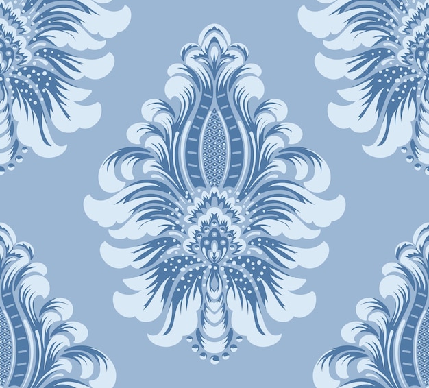 damask seamless pattern. Classical luxury old fashioned damask ornament