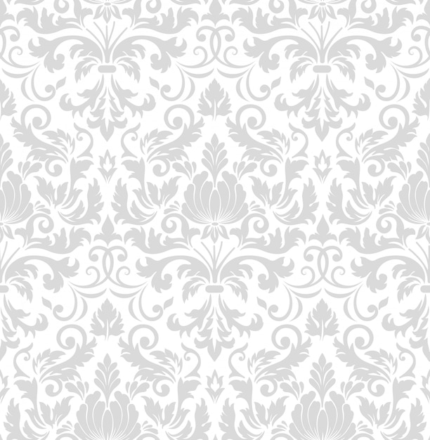 Free vector damask seamless pattern element. classical luxury old fashioned damask ornament