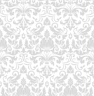 Damask seamless pattern element. classical luxury old fashioned damask ornament