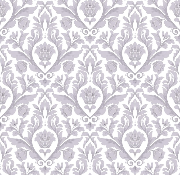 Free vector damask seamless pattern element vector classical luxury old fashioned damask ornament royal victorian seamless texture for wallpapers textile wrapping vintage exquisite floral baroque template