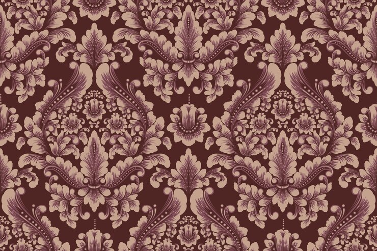 Free Vector damask seamless pattern element vector classical luxury old fashioned damask ornament royal victorian seamless texture for wallpapers textile wrapping vintage exquisite floral baroque template