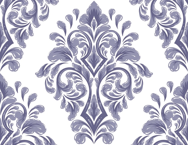 Free vector damask seamless pattern element vector classical luxury old fashioned damask ornament royal victorian seamless texture for wallpapers textile wrapping vintage exquisite floral baroque template