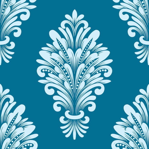 Damask seamless pattern element.