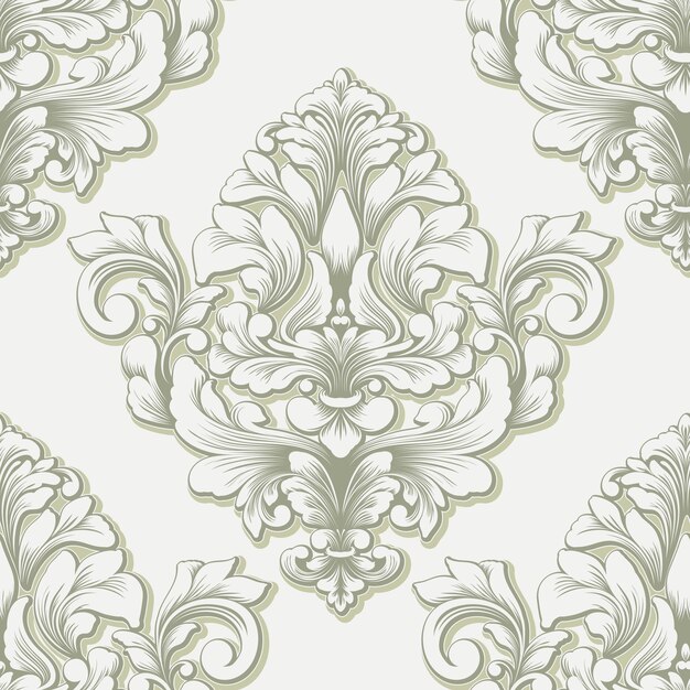 Damask seamless pattern element