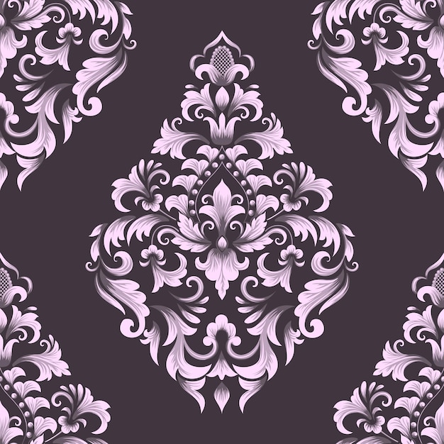 Free vector damask seamless pattern element