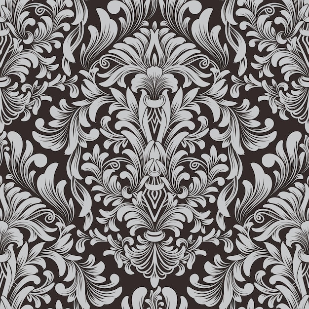 Damask seamless pattern element