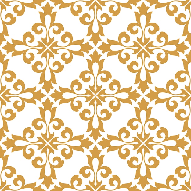 Free vector damask seamless pattern