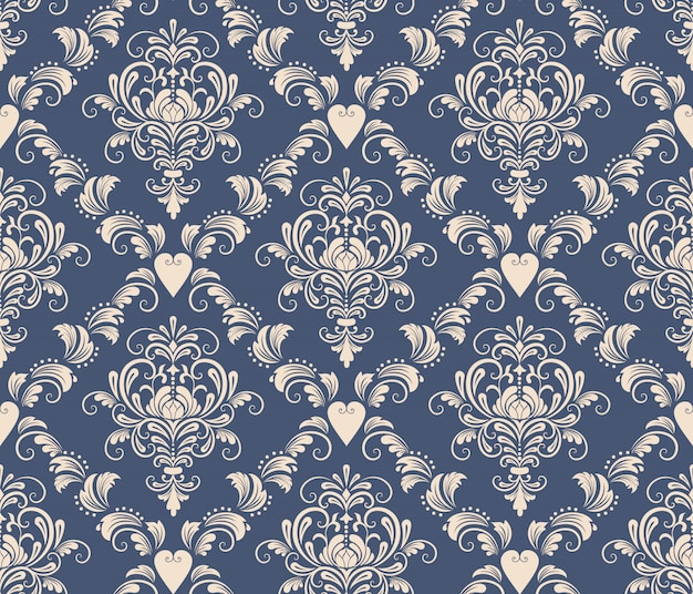 Damask seamless pattern