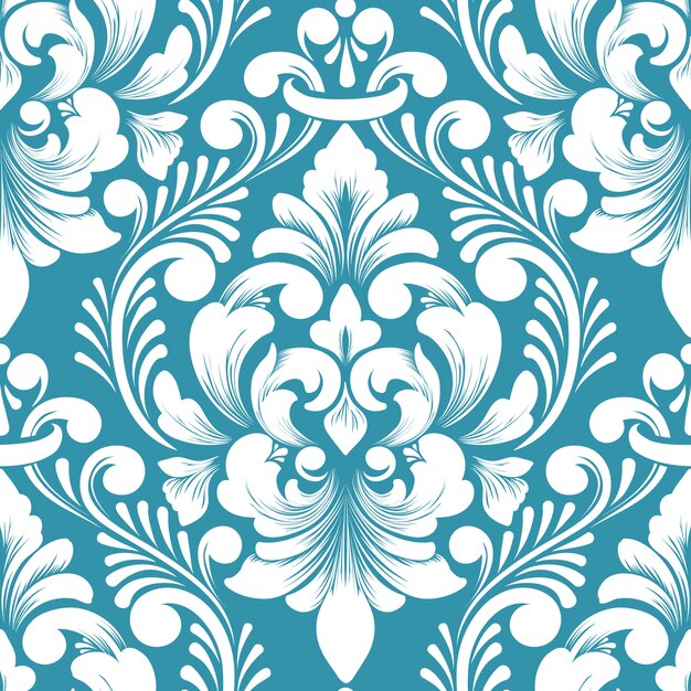 Damask seamless pattern