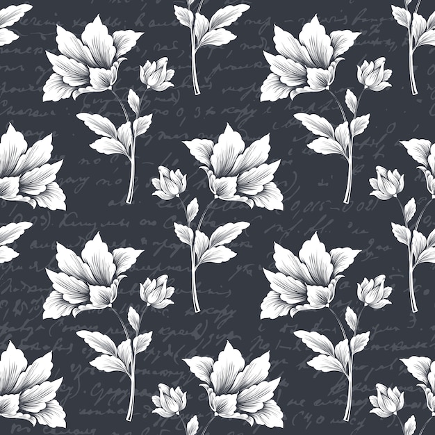 Damask seamless pattern