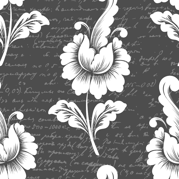 Free Vector damask seamless pattern