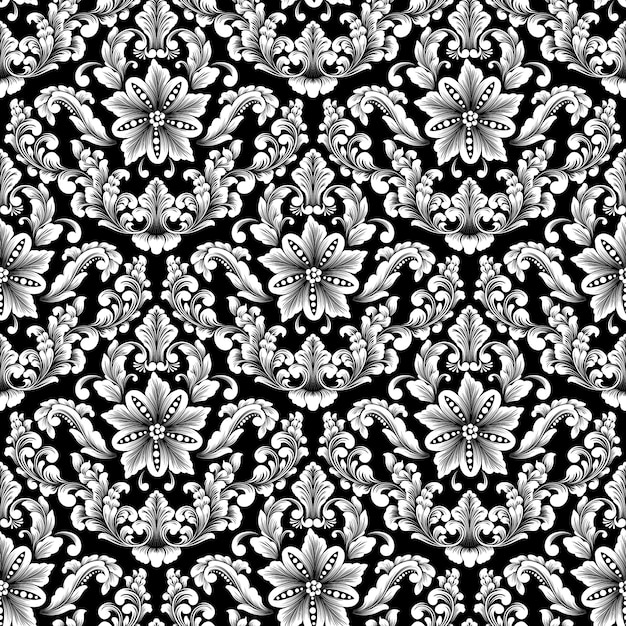 Damask seamless pattern