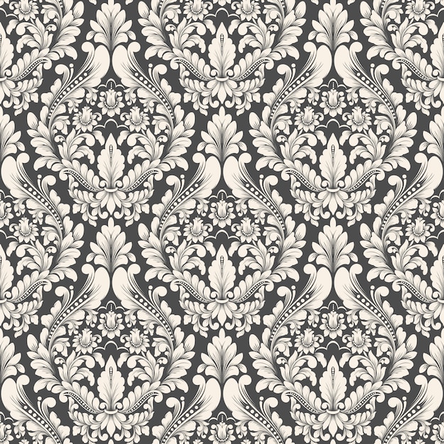 Damask seamless pattern