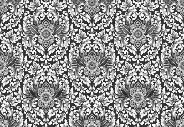 Damask seamless pattern