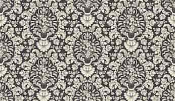 Free vector damask seamless pattern