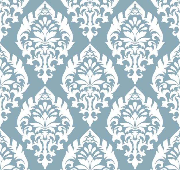 Free vector damask seamless pattern