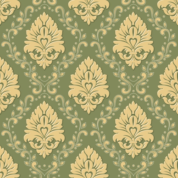 Free vector damask seamless pattern