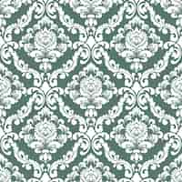 Free vector damask seamless pattern