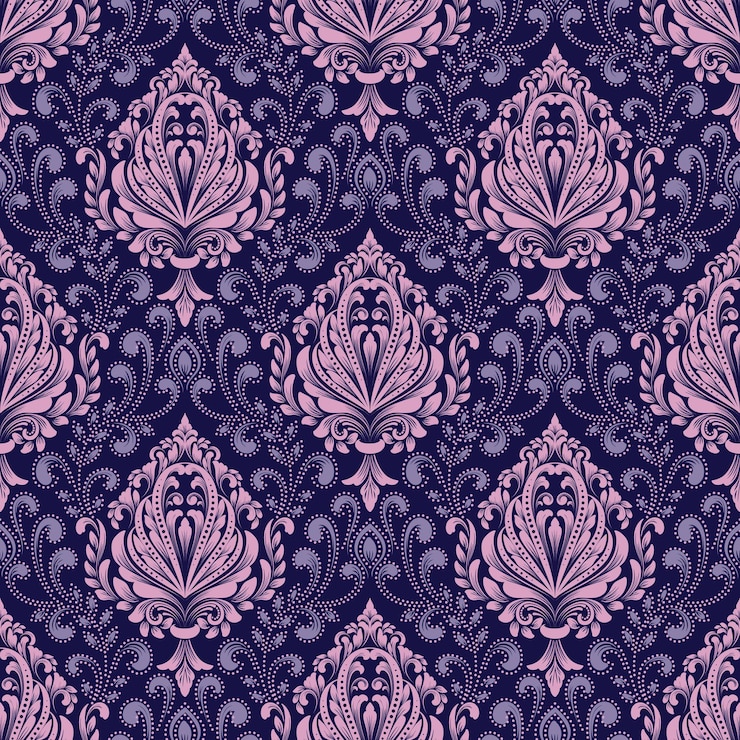 Free Vector damask seamless pattern