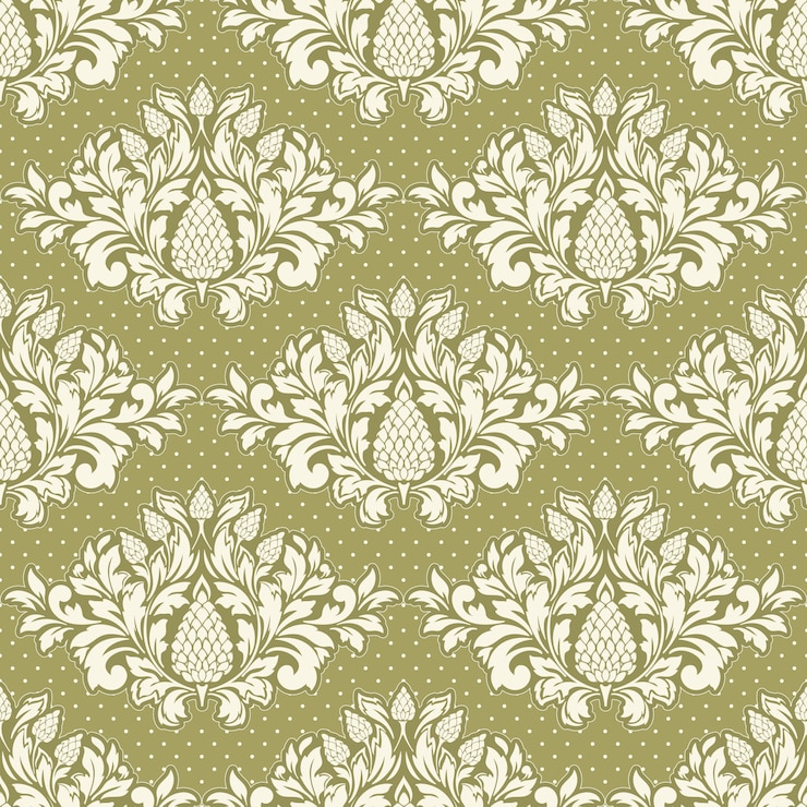 Free Vector damask styled ornamental pattern