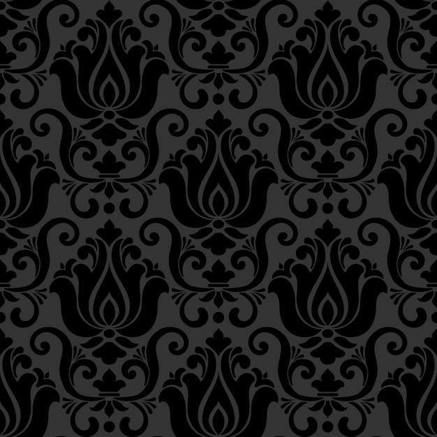 Free vector damask styled ornamental pattern