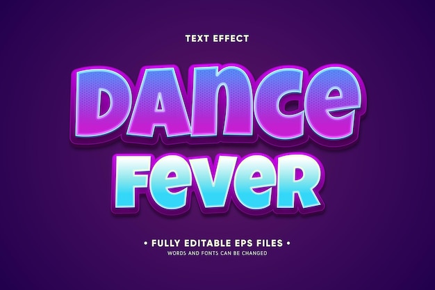 Dance fever text effect