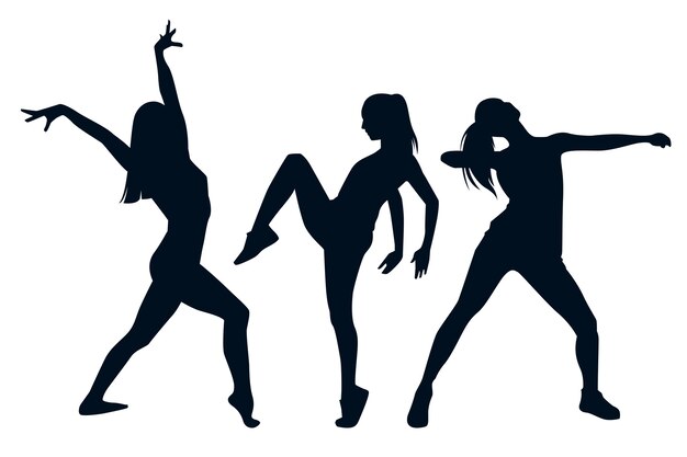 Dance flat dancer silhouette