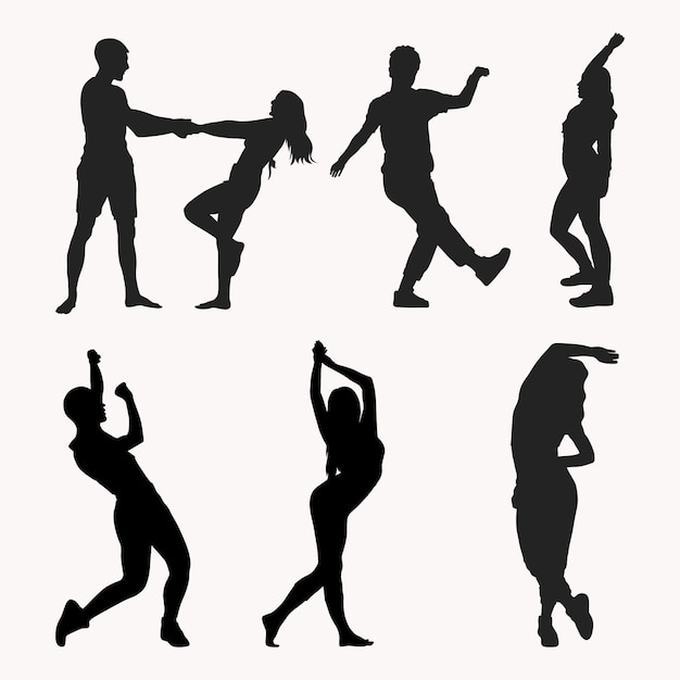 dance flat dancer silhouette
