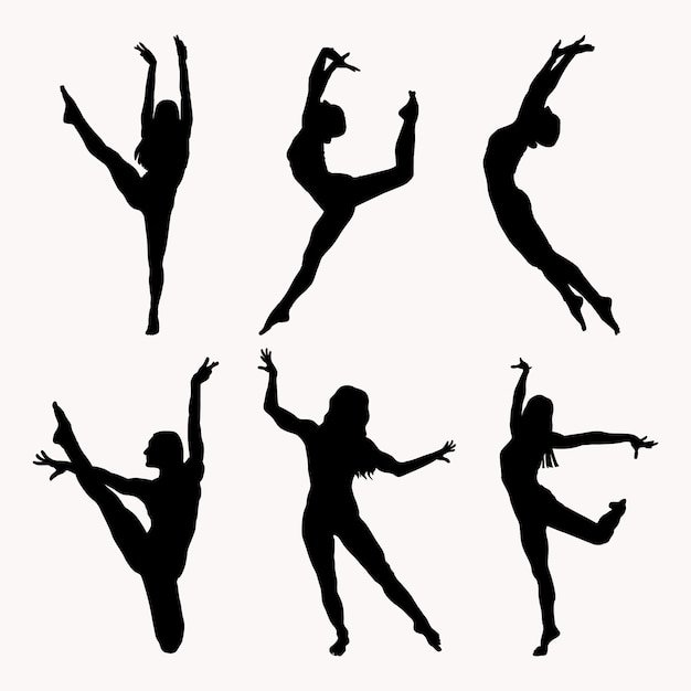 Dance flat dancer silhouette